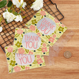 3 Bag 290Pcs OPP Cellophane Bags Clear Plastic Self Seal Poly Bags about 6.4x3.9 Inches for Jewelry Storage, Yellow Series Color