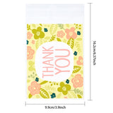 3 Bag 290Pcs OPP Cellophane Bags Clear Plastic Self Seal Poly Bags about 6.4x3.9 Inches for Jewelry Storage, Yellow Series Color