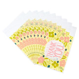 3 Bag 290Pcs OPP Cellophane Bags Clear Plastic Self Seal Poly Bags about 6.4x3.9 Inches for Jewelry Storage, Yellow Series Color