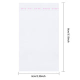 1000 pc 1000Pcs OPP Cellophane Bags Clear Plastic Self Sealing Crystal Bag about 3.1x2.4 Inches for Jewelry Storage DIY Items