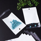 500 pc Rectangle Cellophane Bags, White, 16x9.5cm, Unilateral Thickness: 0.05mm, Inner Measure: 10.7x9.5cm, Hole: 6mm