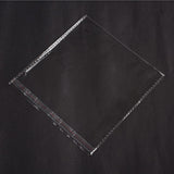 500 pc Rectangle Cellophane Bags, Clear, 16x15cm, Unilateral Thickness: 0.05mm, Inner Measure: 13x15cm