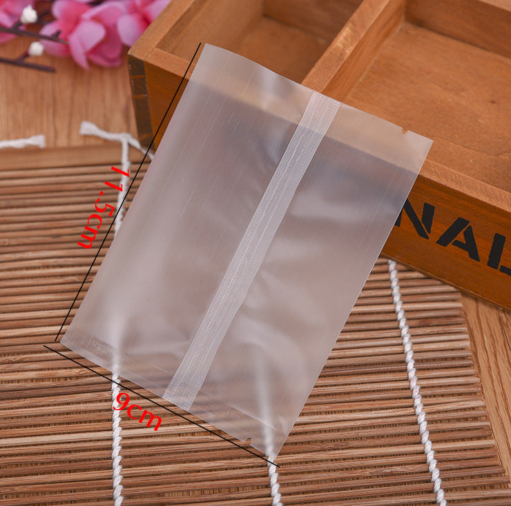 CRASPIRE 1 Bag Rectangle Frosted Plastic Cellophane Bags for Bake Packaging White 11.5x9cm Unilateral Thickness 0.045mm about 96 100pcs bag