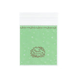 1 Bag Rectangle OPP Cellophane Bags, Light Green, 13.6x9.8cm, Unilateral Thickness: 0.035mm, Inner Measure: 10.3x9.8cm, about 95~100pcs/bag