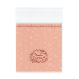 1 Bag Rectangle OPP Cellophane Bags, Dark Salmon, 13.6x9.8cm, Unilateral Thickness: 0.035mm, Inner Measure: 10.3x9.8cm, about 95~100pcs/bag