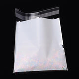 1 Bag Rectangle OPP Cellophane Bags for Christmas, White, 14x9.9cm, Unilateral Thickness: 0.035mm, Inner Measure: 11x9.9cm, about 95~100pcs/bag