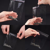 450 pc 450 Pcs Cellophane Bags, Small Resealable Adhesive OPP Cello Bags for Bakery Candle Soap Cookie Earring Bracelet Jewelry Poly Bags, inner measure: 13x10cm