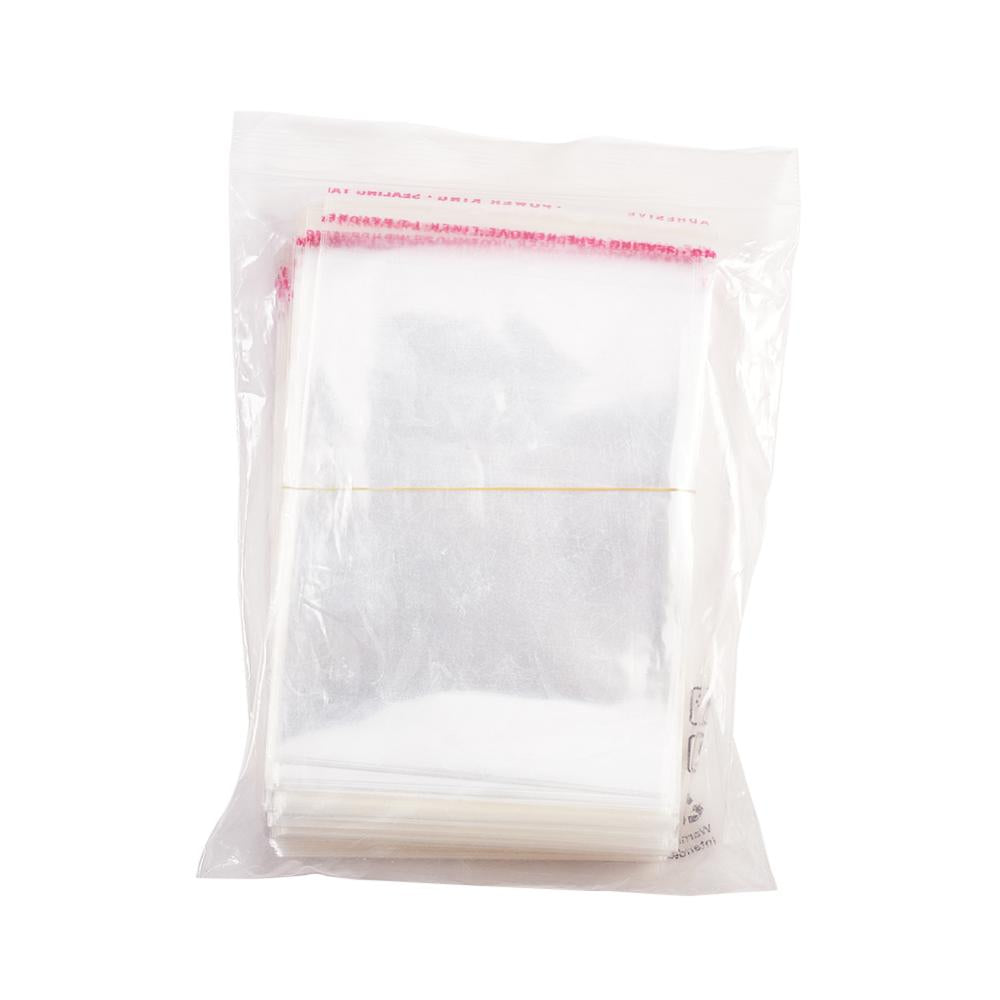 CRASPIRE 450 pc 450 Pcs Cellophane Bags, Small Resealable Adhesive OPP  Cello Bags for Bakery Candle Soap Cookie Earring Bracelet Jewelry Poly Bags,  inner measure: 13x10cm