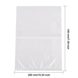 3 Bag Rectangle PP Clear Packaging Bags, Clear, 26x18x0.01cm, 100pcs/bag