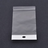 10 Bag Rectangle OPP Clear Plastic Bags, Clear, 10x7cm, about 100pcs/bag