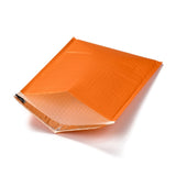 100 pc Matte Film Package Bags, Bubble Mailer, Padded Envelopes, Rectangle, Dark Orange, 31.2x23.8x0.2cm