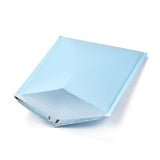 100 pc Matte Film Package Bags, Bubble Mailer, Padded Envelopes, Rectangle, Light Blue, 31.2x23.8x0.2cm