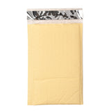 100 pc Matte Film Package Bags, Bubble Mailer, Padded Envelopes, Rectangle, Lemon Chiffon, 22.2x12.4x0.2cm