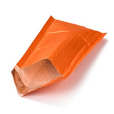 100 pc Matte Film Package Bags, Bubble Mailer, Padded Envelopes, Rectangle, Dark Orange, 22.2x12.4x0.2cm
