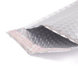 50 pc Matte Film Package Bags, Bubble Mailer, Padded Envelopes, Rectangle, Silver, 22.5x15x0.5cm