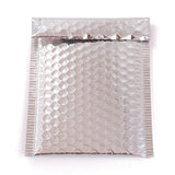 50 pc Matte Film Package Bags, Bubble Mailer, Padded Envelopes, Rectangle, Silver, 22.5x15x0.5cm