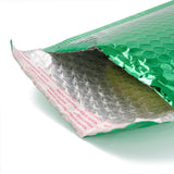 50 pc Matte Film Package Bags, Bubble Mailer, Padded Envelopes, Rectangle, Sea Green, 27.5x18x0.6cm