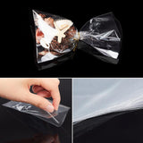 300 pc 300 pcs 6x3 inch Clear Top Open Long Flat Plastic Cellophane Candy Gift Treat Bags for Small Homemade Arts Party Favor Bags