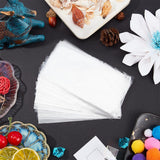 300 pc 300 pcs 6x3 inch Clear Top Open Long Flat Plastic Cellophane Candy Gift Treat Bags for Small Homemade Arts Party Favor Bags