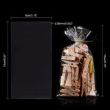 300 pc 300 pcs 6x3 inch Clear Top Open Long Flat Plastic Cellophane Candy Gift Treat Bags for Small Homemade Arts Party Favor Bags