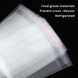 200 pc 200 pcs 8 x 3 Inch 1.3 Mil Clear Plastic Bags, Resealable Adhesive Cello/Cellophane Treat Bags Self Sealing OPP Bags for Bakery Soap Cookies Gifts
