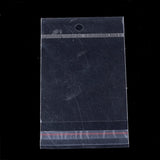 1000 pc OPP Cellophane Bags, Rectangle, Clear, 12x6cm, Unilateral Thickness: 0.045mm, Inner Measure: 7x6cm