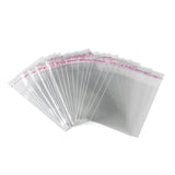 1000 pc OPP Cellophane Bags, Small Jewelry Storage Bags, Self-Adhesive Sealing Bags, Rectangle, Clear, 12x7cm, Unilateral Thickness: 0.035mm, Inner Measure: 9.5x7cm