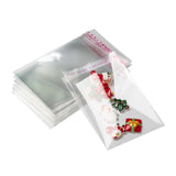 1000 pc OPP Cellophane Bags, Small Jewelry Storage Bags, Self-Adhesive Sealing Bags, Rectangle, Clear, 12x7cm, Unilateral Thickness: 0.035mm, Inner Measure: 9.5x7cm