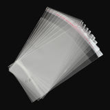 1000 pc OPP Cellophane Bags, Rectangle, Clear, 15.5x8cm, Hole: 8mm, Unilateral Thickness: 0.035mm, Inner Measure: 10.5x8cm