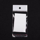 2000 pc Cellophane Bags, 13x6cm, Unilateral Thickness: 0.035mm, Inner Measure: 9x6cm, Hole: 6mm