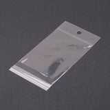 2000 pc Pearl Film Cellophane Bags, Self-Adhesive Sealing, with Hang Hole, 14x7cm, Unilateral Thickness: 0.023mm, Inner Measure: 8.5x7cm