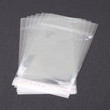 2000 pc Pearl Film Cellophane Bags, Self-Adhesive Sealing, with Hang Hole, 14x7cm, Unilateral Thickness: 0.023mm, Inner Measure: 8.5x7cm