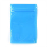 1 Bag Plastic Transparent Zip Lock Bag, Storage Bags, Self Seal Bag, Top Seal, Rectangle, Blue, 12x8x0.15cm