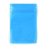 1 Bag Plastic Transparent Zip Lock Bag, Storage Bags, Self Seal Bag, Top Seal, Rectangle, Blue, 12x8x0.15cm