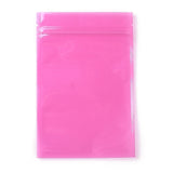 1 Bag Plastic Transparent Zip Lock Bag, Storage Bags, Self Seal Bag, Top Seal, Rectangle, Deep Pink, 18x12x0.15cm, Unilateral Thickness: 3.1 Mil(0.08mm)