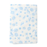 1 Bag Plastic Zip Lock Bag, Storage Bags, Self Seal Bag, Top Seal, with Oval Shape Window, Rectangle, Beach Theme Pattern, Sky Blue, 23.2x16x0.15cm, Unilateral Thickness: 3.9 Mil(0.1mm)