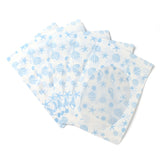 1 Bag Plastic Zip Lock Bag, Storage Bags, Self Seal Bag, Top Seal, with Oval Shape Window, Rectangle, Beach Theme Pattern, Sky Blue, 23.2x16x0.15cm, Unilateral Thickness: 3.9 Mil(0.1mm)