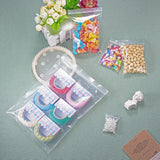 1 Set 100 Pack 3 Mil Clear Resealable Heavy Duty Plastic Reclosable Zipper Bags - 4 x 6(10 x 15cm) for Food Craft Storage