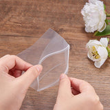 1 Set 100 Pack 3 Mil Clear Resealable Heavy Duty Plastic Reclosable Zipper Bags - 4 x 6(10 x 15cm) for Food Craft Storage