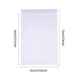 1 Set 100 Pack 3 Mil Clear Resealable Heavy Duty Plastic Reclosable Zipper Bags - 4 x 6(10 x 15cm) for Food Craft Storage