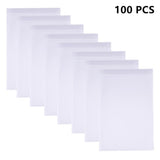 1 Set 100 Pack 3 Mil Clear Resealable Heavy Duty Plastic Reclosable Zipper Bags - 4 x 6(10 x 15cm) for Food Craft Storage