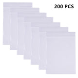 1 Set 200 Pack 3 Mil Clear Resealable Heavy Duty Plastic Reclosable Zipper Bags - 3 x 4(7 x 10cm) for Food Craft Storage