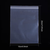 1 Set Zip Lock Bags, Resealable Bags, Top Seal Bags, Clear, 20x15cm, Unilateral Thickness: 2.9 Mil(0.075mm)