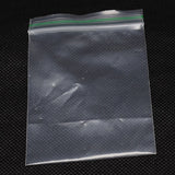 30 Bag Plastic Zip Lock Bags, Resealable Packaging Bags, Green Top Seal Thick Bags, Self Seal Bag, Rectangle, Clear, 7x5cm, Unilateral Thickness: 2.5 Mil(0.065mm), 100pcs/bag