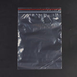 1 Bag Plastic Zip Lock Bags, Resealable Packaging Bags, Top Seal, Self Seal Bag, Rectangle, Red, 17x12cm, Unilateral Thickness: 1.3 Mil(0.035mm)