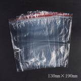 1 Bag Plastic Zip Lock Bags, Resealable Packaging Bags, Top Seal, Self Seal Bag, Rectangle, Red, 19x13cm, Unilateral Thickness: 1.3 Mil(0.035mm)