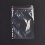 1 Bag Plastic Zip Lock Bags, Resealable Packaging Bags, Top Seal, Self Seal Bag, Rectangle, Red, 12x8cm, Unilateral Thickness: 1.3 Mil(0.035mm)