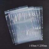 1 Bag Plastic Zip Lock Bags, Resealable Packaging Bags, Top Seal, Self Seal Bag, Rectangle, White, 20x14cm, Unilateral Thickness: 3.9 Mil(0.1mm), 100pcs/bag