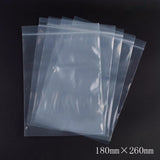1 Bag Plastic Zip Lock Bags, Resealable Packaging Bags, Top Seal, Self Seal Bag, Rectangle, White, 26x18cm, Unilateral Thickness: 3.9 Mil(0.1mm), 100pcs/bag
