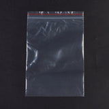 1 Bag Plastic Zip Lock Bags, Resealable Packaging Bags, Top Seal, Self Seal Bag, Rectangle, Red, 15x10cm, Unilateral Thickness: 1.8 Mil(0.045mm), 100pcs/bag
